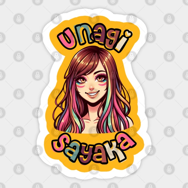 Unagi Sayaka Sticker by Tiger Mountain Design Co.